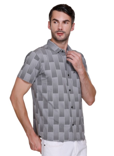 ARRAY PRINTED SHIRT WITH FRONT OPEN