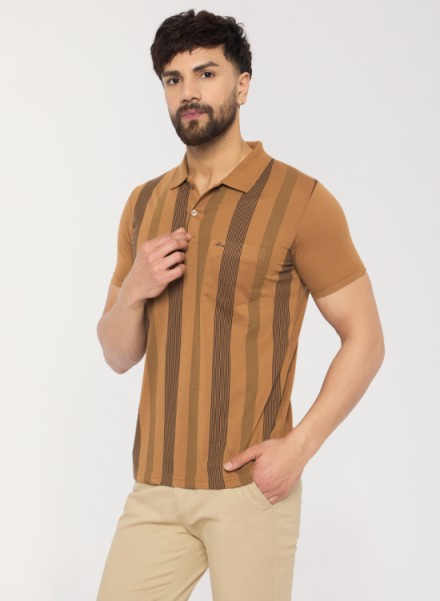 Array Casual strip Printed Tshirt