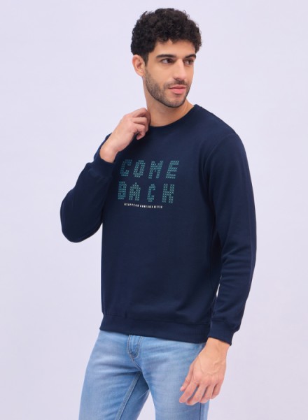 Array Casual Round Neck Printed Sweatshirt