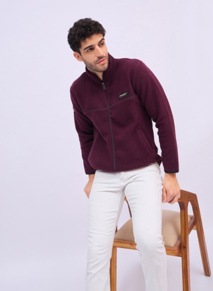 Array Mens Zipper  AntiPilling Sweatshirt