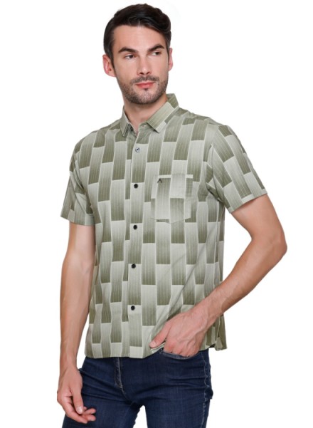 ARRAY PRINTED SHIRT WITH FRONT OPEN