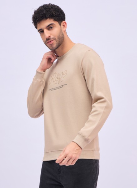 Array Casual Round Neck Printed Sweatshirt