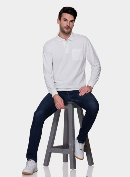 Array Solid Full Sleeve Polo