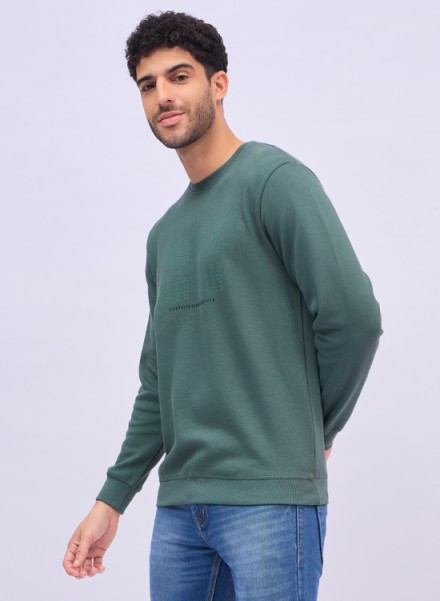 Array Casual Round Neck Printed Sweatshirt