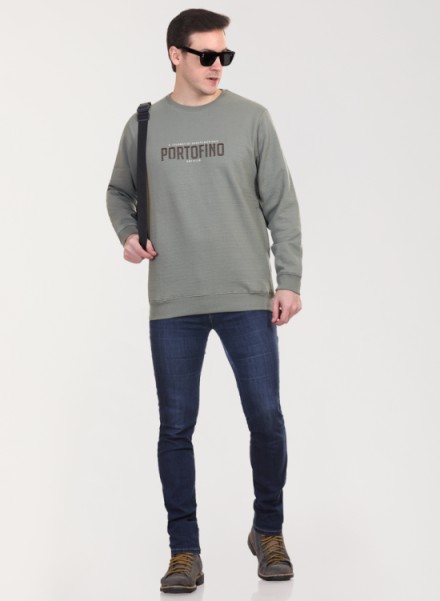 The Array Front Print Relaxed Fit Sweatshirt