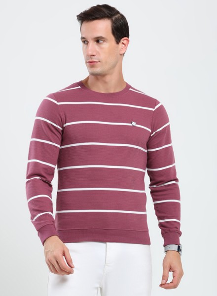 StripeCore Mens Round Neck Sweatshirt