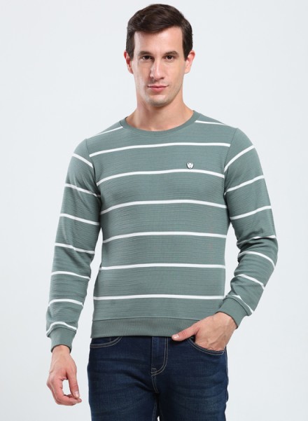 StripeCore Mens Round Neck Sweatshirt