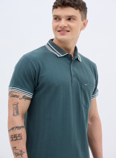 Mens Stylish Collar T-Shirt