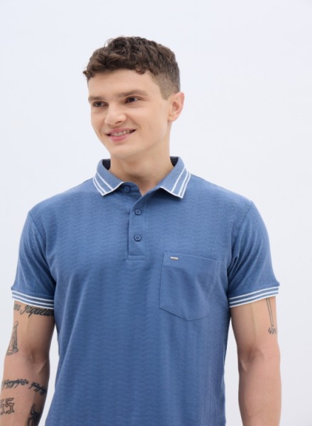 Mens Stylish Collar T-Shirt